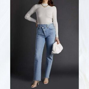AGOLDE Criss Cross Straight Jeans in DIMENSION Size 30